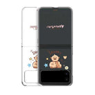 BT21 Baby Sketch Galaxy Z Flip 3 Transparent Slim Case - Shopping Around the World with Goodsnjoy