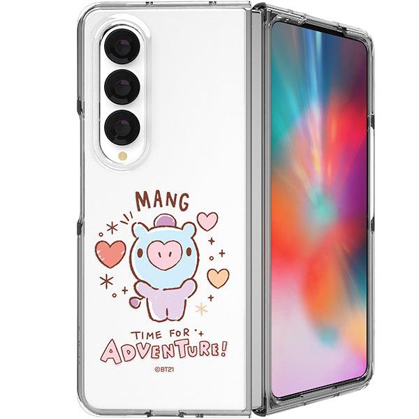 BT21 Baby Sketch Galaxy Z Fold 4 Transparent Slim Case - Shopping Around the World with Goodsnjoy