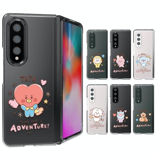 BT21 Baby Sketch Galaxy Z Fold3 Transparent Slim Case - Shopping Around the World with Goodsnjoy