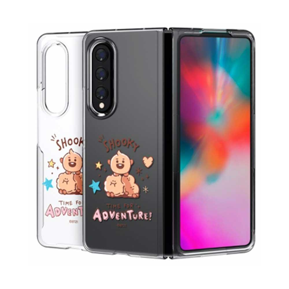 BT21 Baby Sketch Galaxy Z Fold3 Transparent Slim Case - Shopping Around the World with Goodsnjoy