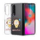 BT21 Baby Sketch Galaxy Z Fold3 Transparent Slim Case - Shopping Around the World with Goodsnjoy