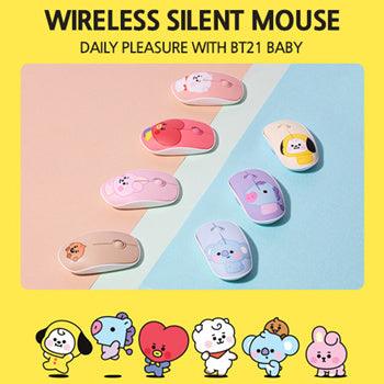 BT21 Baby Wireless Silent Mouse★ Noiseless Button/ BT21 Baby Character Design Mouse - Shopping Around the World with Goodsnjoy