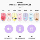 BT21 Baby Wireless Silent Mouse★ Noiseless Button/ BT21 Baby Character Design Mouse - Shopping Around the World with Goodsnjoy