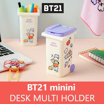 BT21 by BTS OFFICIAL BT21 minini Multi Holder/ Pencil Pens Holder/ Desk Wastebasket - Shopping Around the World with Goodsnjoy