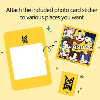 ★BT21 by BTS OFFICIAL★ BTS TiniTAN Butter Photo Card Key Holder/ Key Ring/ Key Chain/ Photo Strap - Shopping Around the World with Goodsnjoy