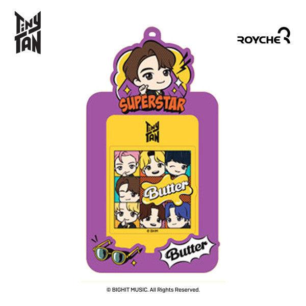 ★BT21 by BTS OFFICIAL★ BTS TiniTAN Butter Photo Card Key Holder/ Key Ring/ Key Chain/ Photo Strap - Shopping Around the World with Goodsnjoy