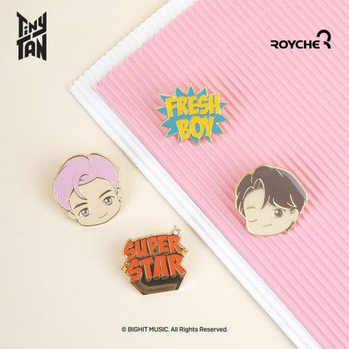★BT21 by BTS OFFICIAL★ BTS TinyTAN Butter Metal Pin Badge Broach - Shopping Around the World with Goodsnjoy