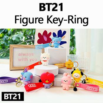 ★BT21 by BTS OFFICIAL★BT21 minini Figure Key Ring/ Key Chain/ Key Holder/ Point Accessories - Shopping Around the World with Goodsnjoy