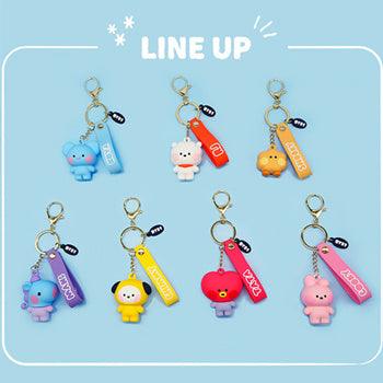 ★BT21 by BTS OFFICIAL★BT21 minini Figure Key Ring/ Key Chain/ Key Holder/ Point Accessories - Shopping Around the World with Goodsnjoy