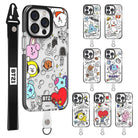 BT21 Doodle Smart Tab Transparent Line Case (IPHONE) - Shopping Around the World with Goodsnjoy