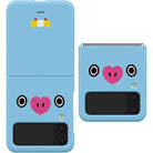 BT21 Face Galaxy Z Flip4 Slim Case - Shopping Around the World with Goodsnjoy