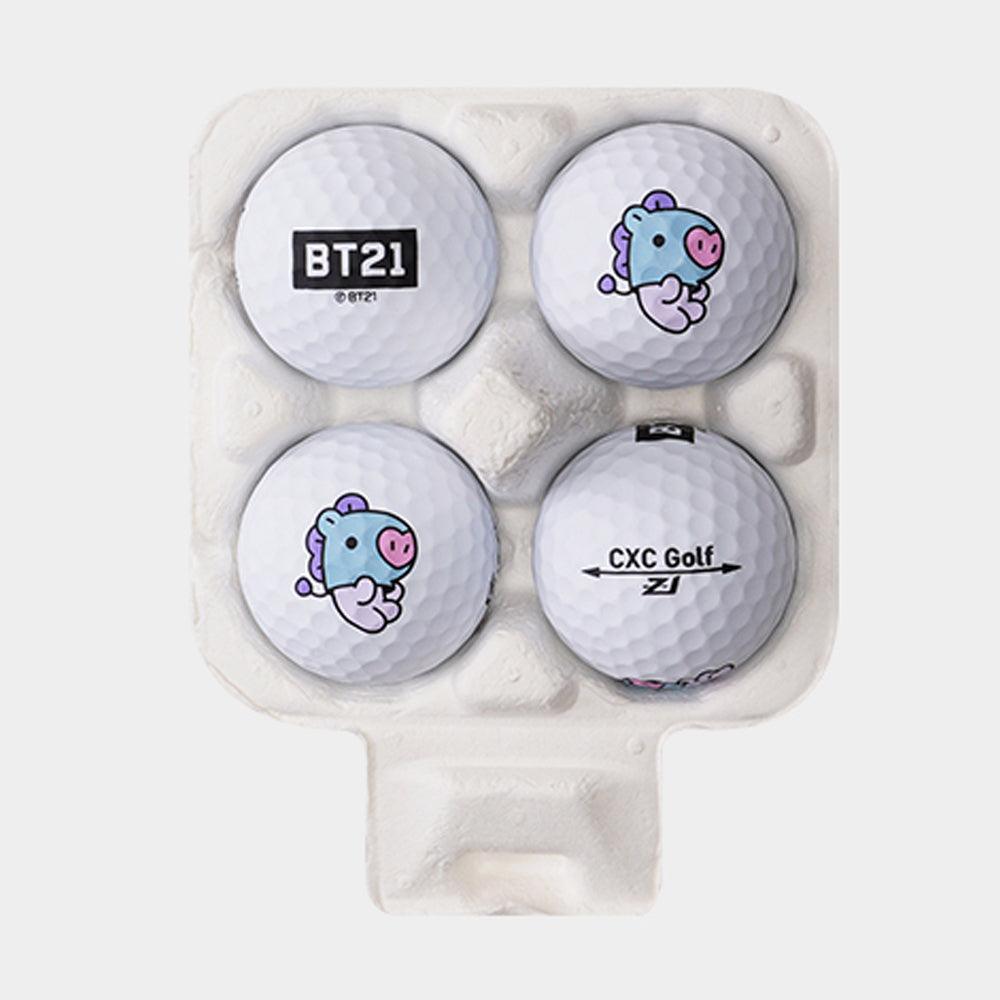 BT21 GOLF Baby Golf Balls 4 Balls + Ball Pouch - Shopping Around the World with Goodsnjoy