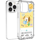 BT21 Have a Nice Ticket Transparent Air Cushion Reinforced Case (IPHONE) - Shopping Around the World with Goodsnjoy