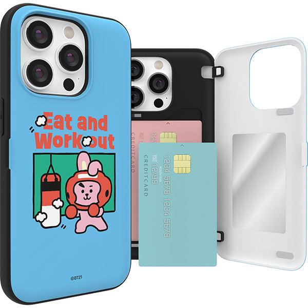 BT21 Home All Day Magnetic Card Storage Bumper Case (GALAXY) - Shopping Around the World with Goodsnjoy