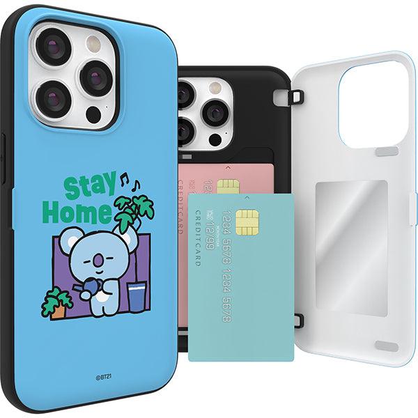 BT21 Home All Day Magnetic Card Storage Bumper Case (GALAXY) - Shopping Around the World with Goodsnjoy