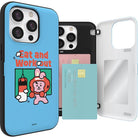 BT21 Home All Day Magnetic Card Storage Bumper Case (IPHONE) - Shopping Around the World with Goodsnjoy