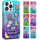 BT21 Let's Splash Bling Aqua Case (GALAXY) - Shopping Around the World with Goodsnjoy