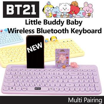 BT21 Little Buddy Baby Wireless Bluetooth Keyboard/ Multi Pairing/ Baby Figure Desk Top - Shopping Around the World with Goodsnjoy