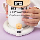 BT21 minini Cup Warmer/ 3 Step Temperature Control/ Tea Mug Cup/ Coffee Cup - Shopping Around the World with Goodsnjoy