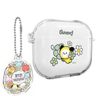 BT21 Minini Happy Flower Airpods 3 Key Ring Set Transparent Slim Case - Shopping Around the World with Goodsnjoy