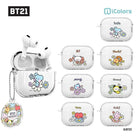 BT21 Minini Happy Flower AirPods Pro 2 Key Ring Set Transparent Slim Case - Shopping Around the World with Goodsnjoy