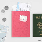 BT21 minini LEATHER PATCH PASSPORT COVER - Shopping Around the World with Goodsnjoy