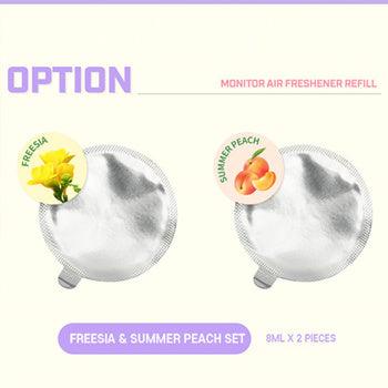 ★BT21 by BTS OFFICIAL★BT21 minini Monitor Car Air Freshener/ Perfume/Scent of Freesia/Summer Peach - Shopping Around the World with Goodsnjoy