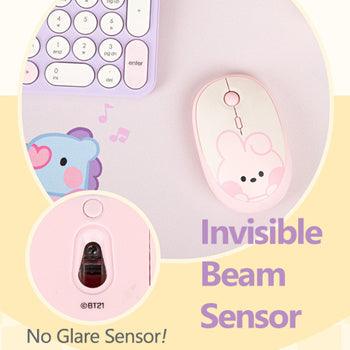 BT21 minini Multi Pairing Wireless Silent Mouse★ Noiseless Button/ Auto Power Saving Mode - Shopping Around the World with Goodsnjoy
