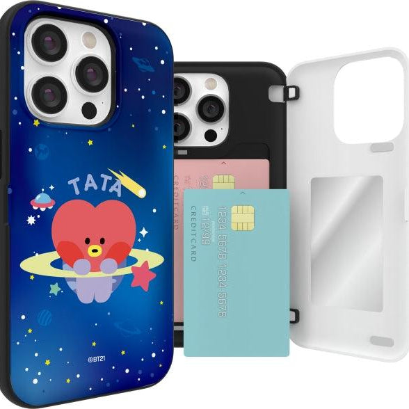 BT21 Minini Space Magnetic Card Storage Bumper Case (IPHONE) - Shopping Around the World with Goodsnjoy