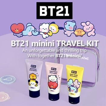 BT21 minini Travel Ket/ Shampoo/ Treatment/ Body Wash/ Nature Origin Good Ingredients - Shopping Around the World with Goodsnjoy