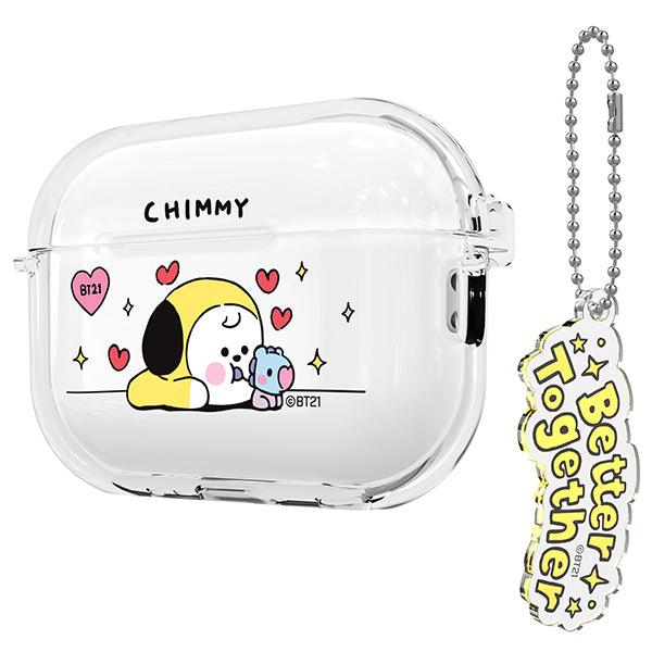 BT21 My Little Buddy AirPods Pro 2 Keyring Set Transparent Slim Case - Shopping Around the World with Goodsnjoy