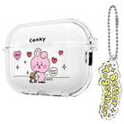 BT21 My Little Buddy AirPods Pro 2 Keyring Set Transparent Slim Case - Shopping Around the World with Goodsnjoy