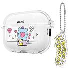 BT21 My Little Buddy AirPods Pro 2 Keyring Set Transparent Slim Case - Shopping Around the World with Goodsnjoy