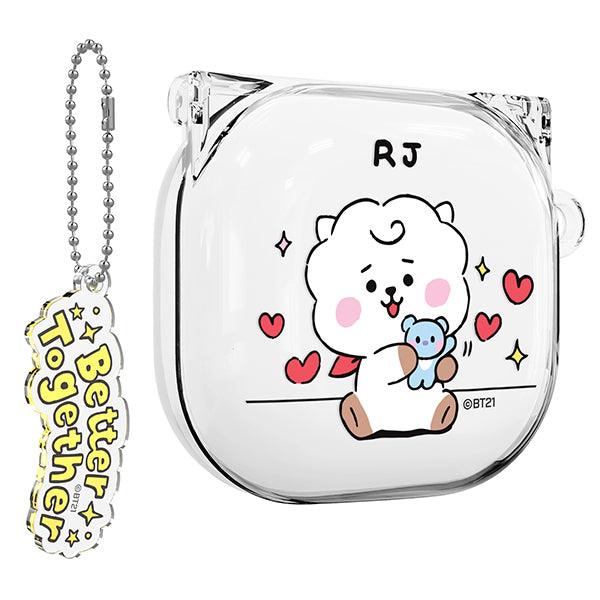 BT21 My Little Buddy Galaxy Buds 2 Pro / Buds Live Compatible Keyring Set Transparent Slim Case - Shopping Around the World with Goodsnjoy