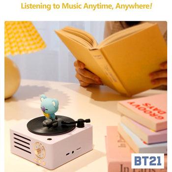 BT21 Turntable Bluetooth 5.0 Speacker/ Hands-Free/ Micro SD/ AUX-Input/ Radio Functions - Shopping Around the World with Goodsnjoy