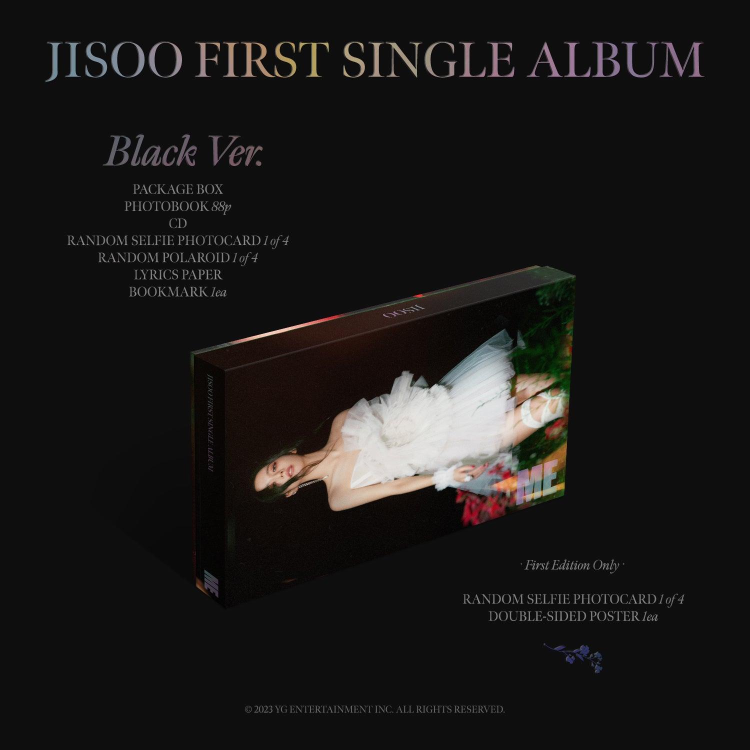 [PRE-ORDER] JISOO - FIRST SINGLE ALBUM Black Ver. - Shopping Around the World with Goodsnjoy