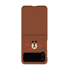 LineFriends Face Galaxy Z Flip 3 Slim Case - Shopping Around the World with Goodsnjoy