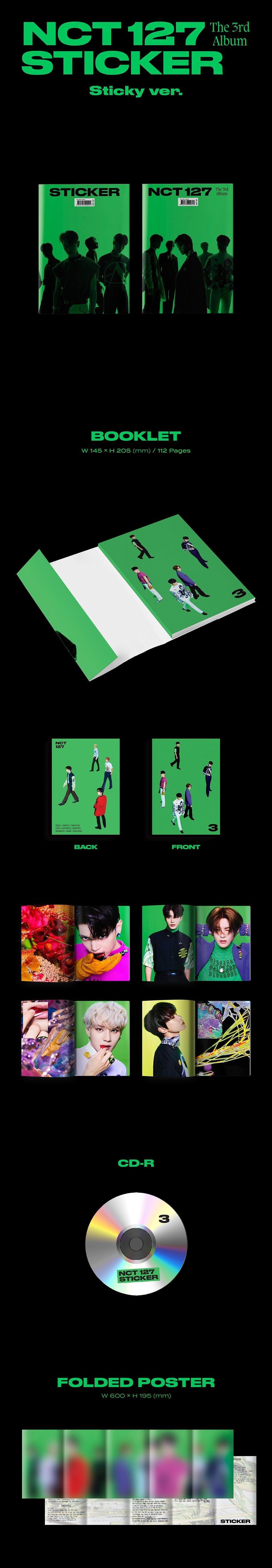 NCT 127 - STICKER / 3rd Album (Sticky ver.)