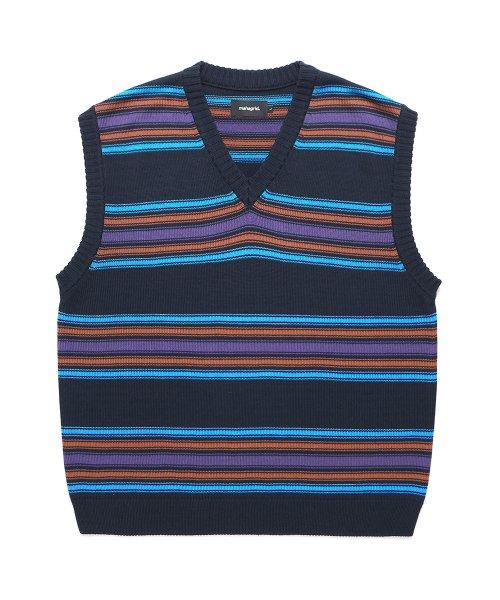 [Official Genuine Product] MAHAGRID Stray Kids Wear STRIPED KNIT VEST - Shopping Around the World with Goodsnjoy