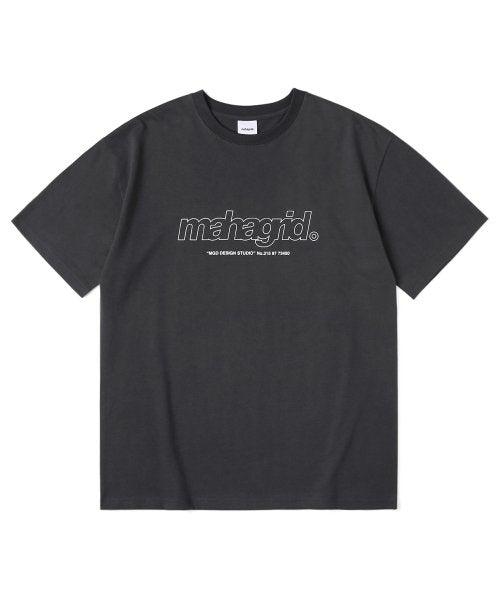 [Official Genuine Product] MAHAGRID Stray Kids Wear Summer Short-Sleeved T-Shirt Layered Basic Simple THIRD LOGO TEEET-SHIRTS - Shopping Around the World with Goodsnjoy