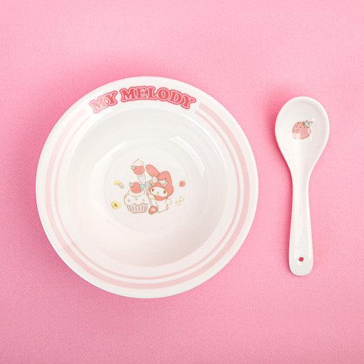 SANRIO YOGURT BOWL BOWL CEREAL BOWL SPOON SET 2P - Shopping Around the World with Goodsnjoy